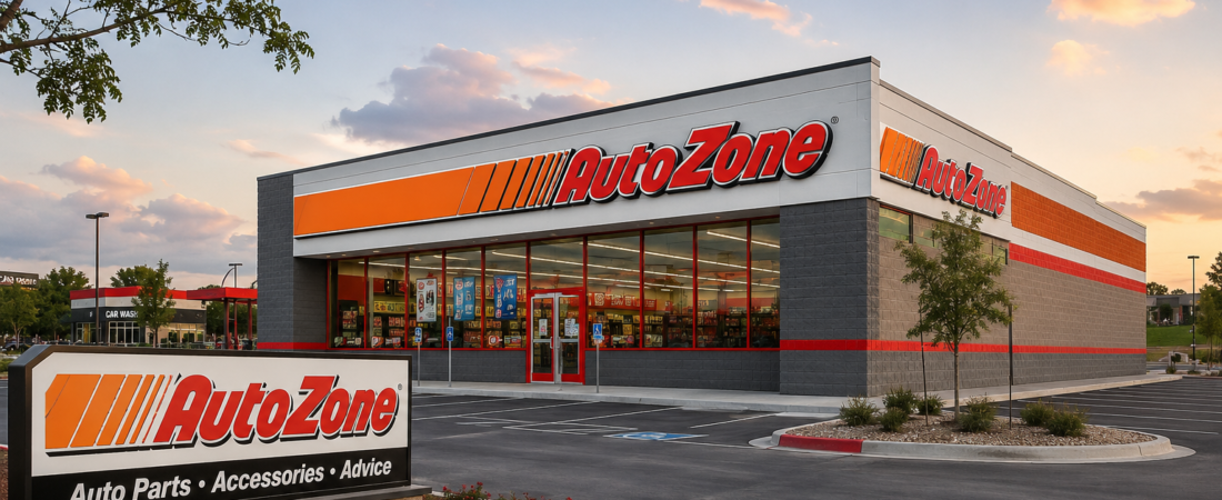 AutoZone – Editorial Illustration Editorial illustration of a new AutoZone auto parts store.