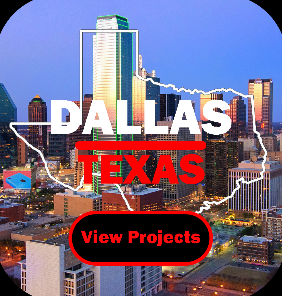 Texas Construction Media graphic featuring Dallas, Texas