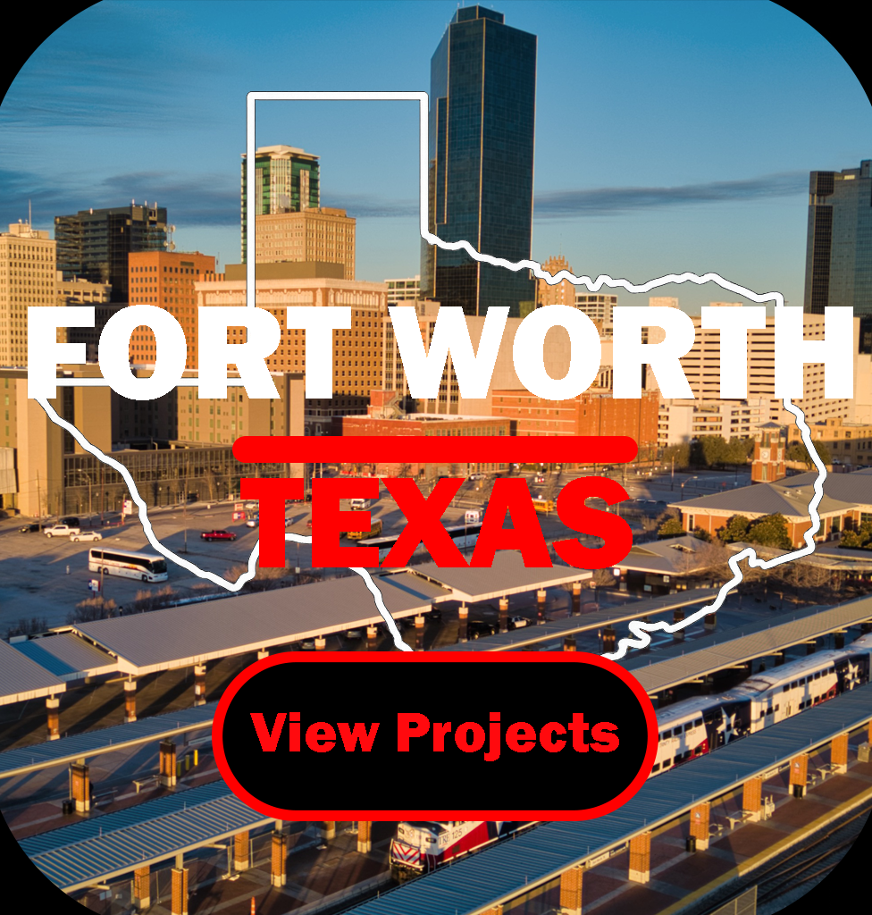 Texas Construction Media graphic featuring Fort Worth, Texas