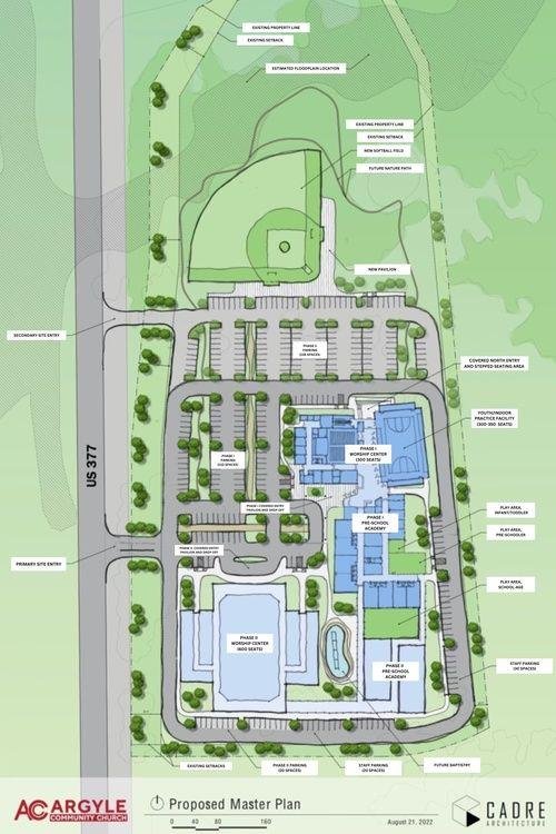 MasterPlanChurch Proposed Master Plan for Valley Creek Church in Argyle