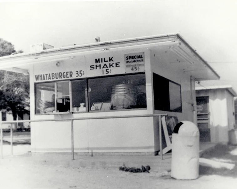 Whataburger's first restaurant in Corpus Christi, Texas in 1950
