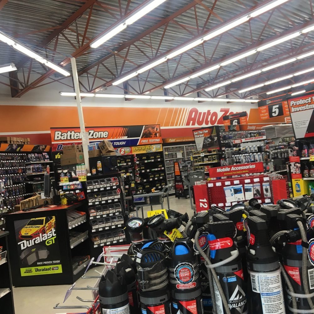 AutoZone Store Interior Representative store interior for the AutoZone Maxwell story, showing auto parts and accessories