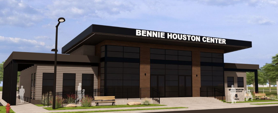 Illustration Rendering of the planned Bennie Houston Recreation Center renovation in Brownwood, Texas.