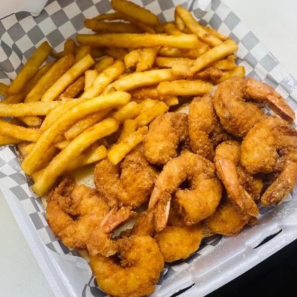 BigsharksShrimp Big Sharks Meal featuring Shrimp and Fries