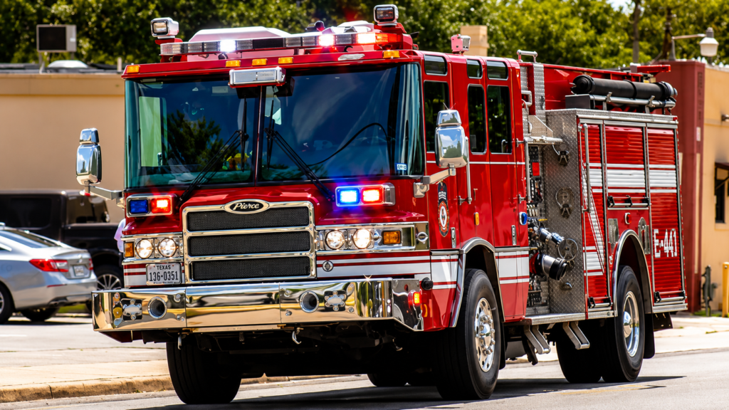 Boerne Fire Truck Responding to a call
