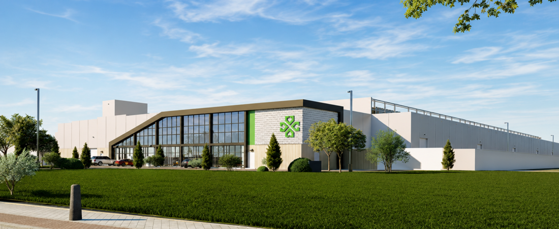 Colovore Hutto Data Center Rendering Rendering of the planned Colovore data center in Hutto, Texas