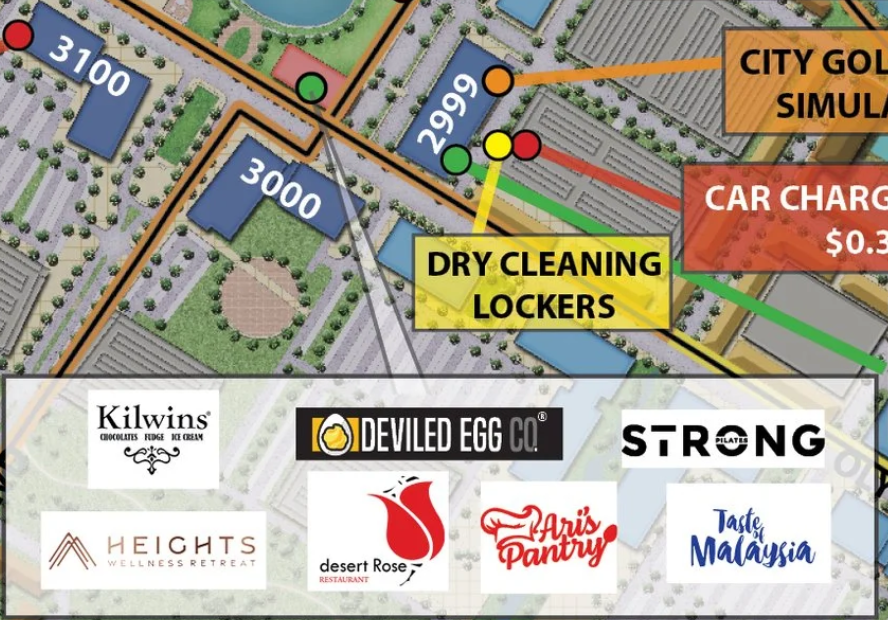 CypresswatersMasterPlancropped Cypress Waters Master Plan Zoomed Into Where desert Rose Restaurant is planned.