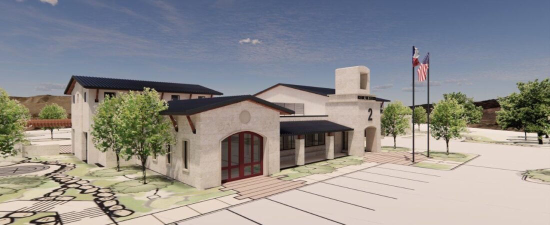 Rendering for Fire Station Number 2 in Boerne Texas