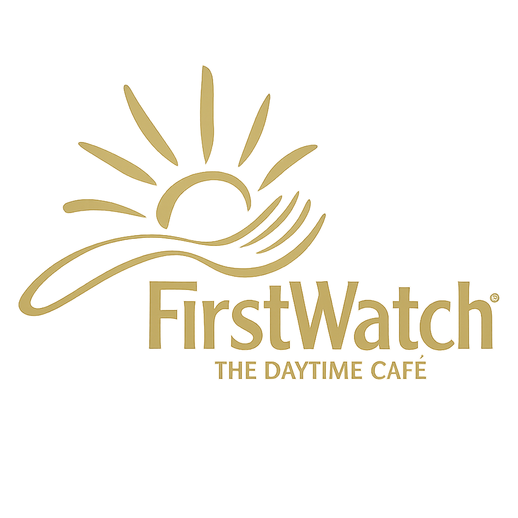 First Watch logo with sunrise and fork design and The Daytime Café tagline
