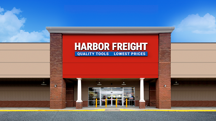 Representative Harbor Freight storefront for the planned Forest Lane Dallas store