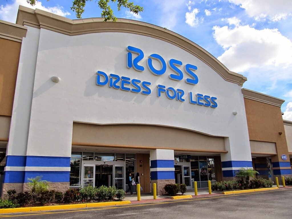 Ross Dress for Less storefront with blue signage
