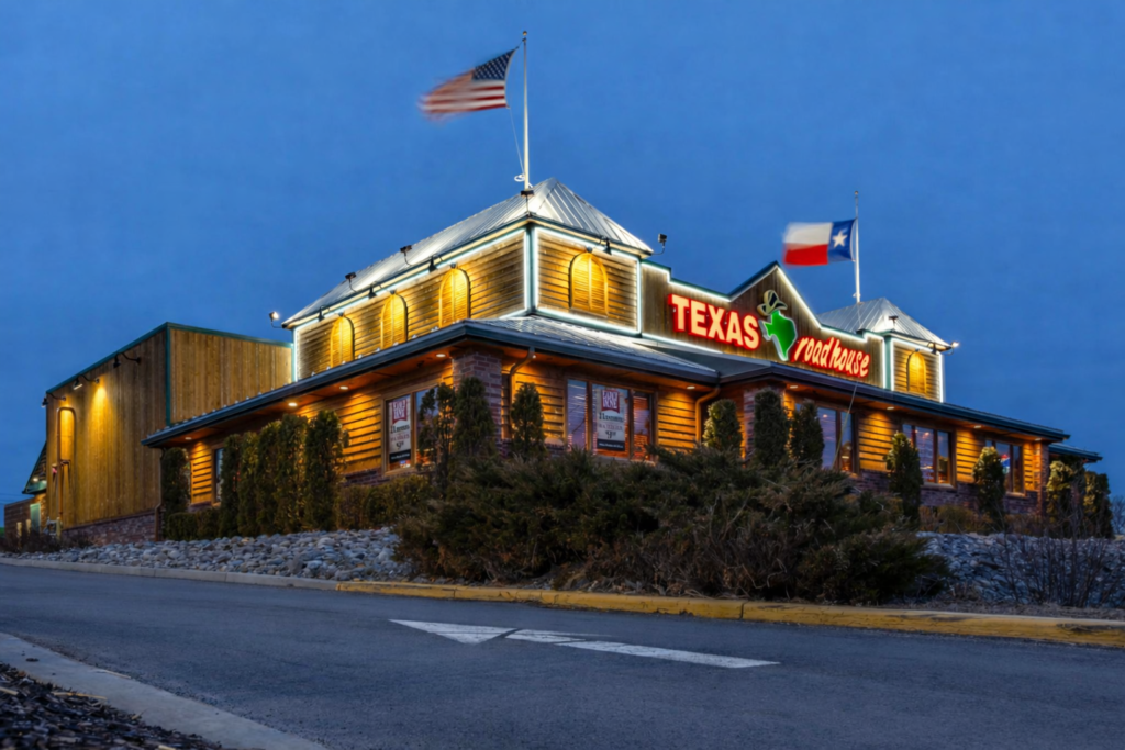 Exterior of an existing Texas Roadhouse restaurant
