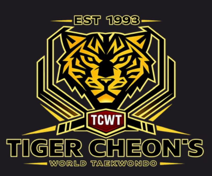 Tiger Cheon’s World Taekwondo logo with tiger emblem and Est. 1993