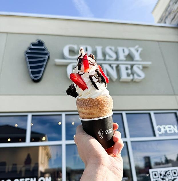 Crispy Cones San Antonio representative image showing signature pastry cone and soft serve