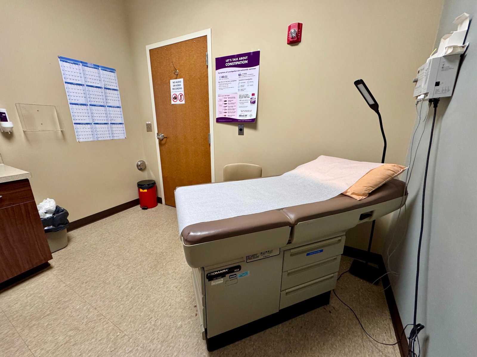 Representative exam room illustrating the type of patient-care space in the MARC renovation scope