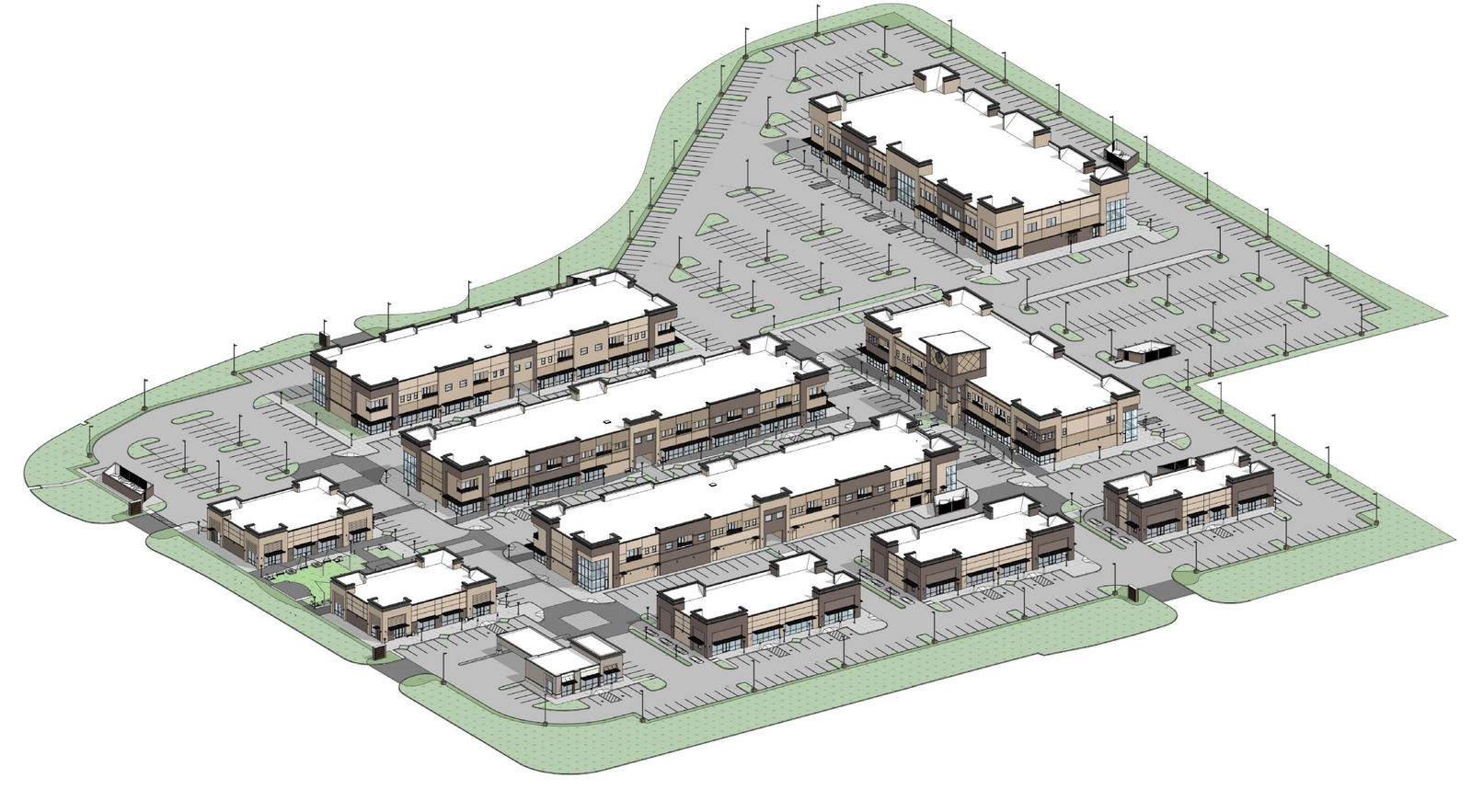 Elyson Town Center development rendering in Cypress