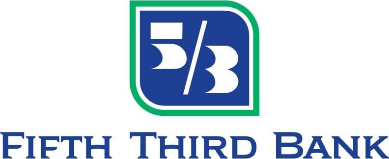 Fifth Third Bank logo with blue and green 5/3 shield
