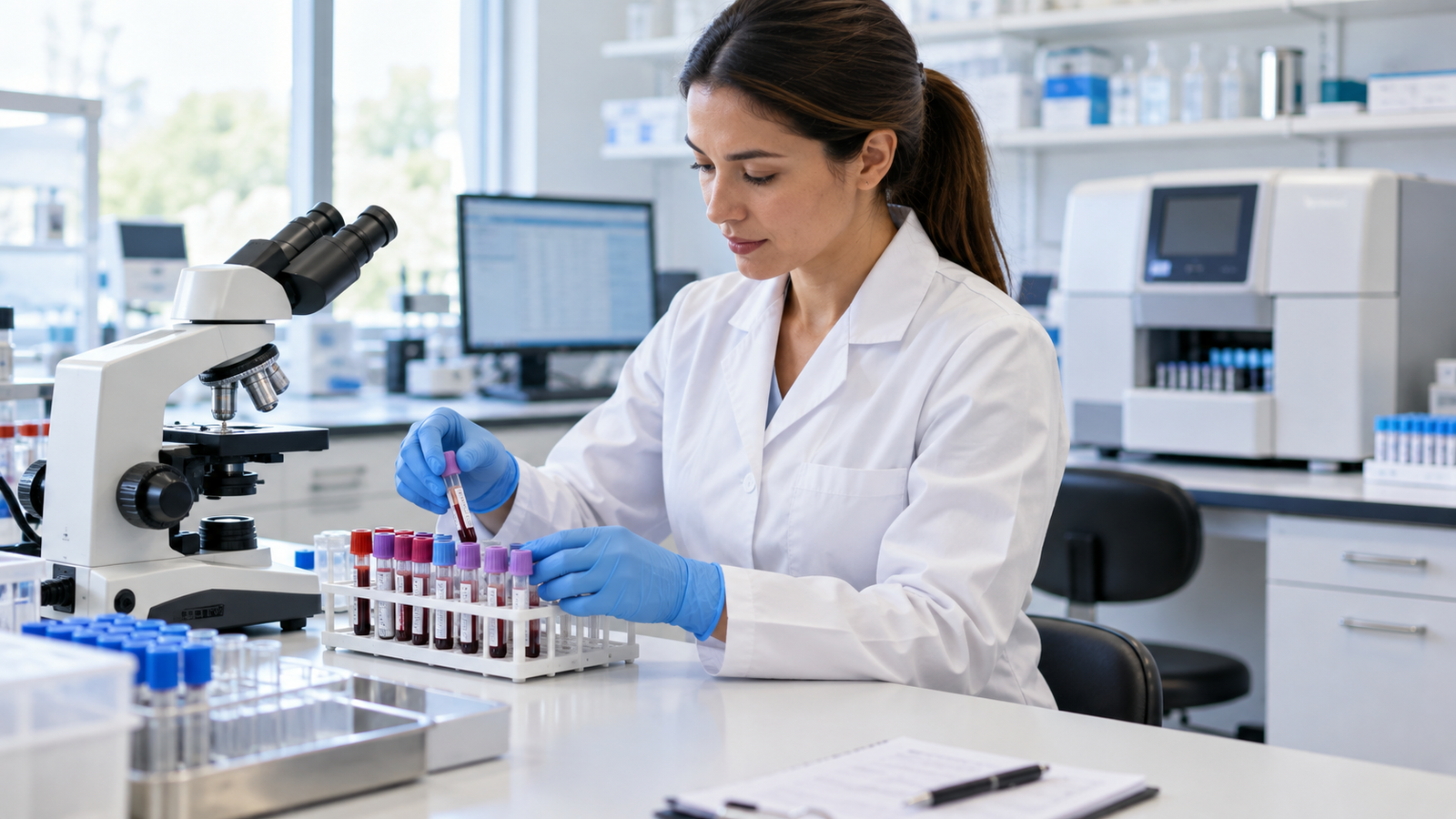 illustrationoflabservices Conceptual laboratory illustration accompanying the CLS Health Pearland development story