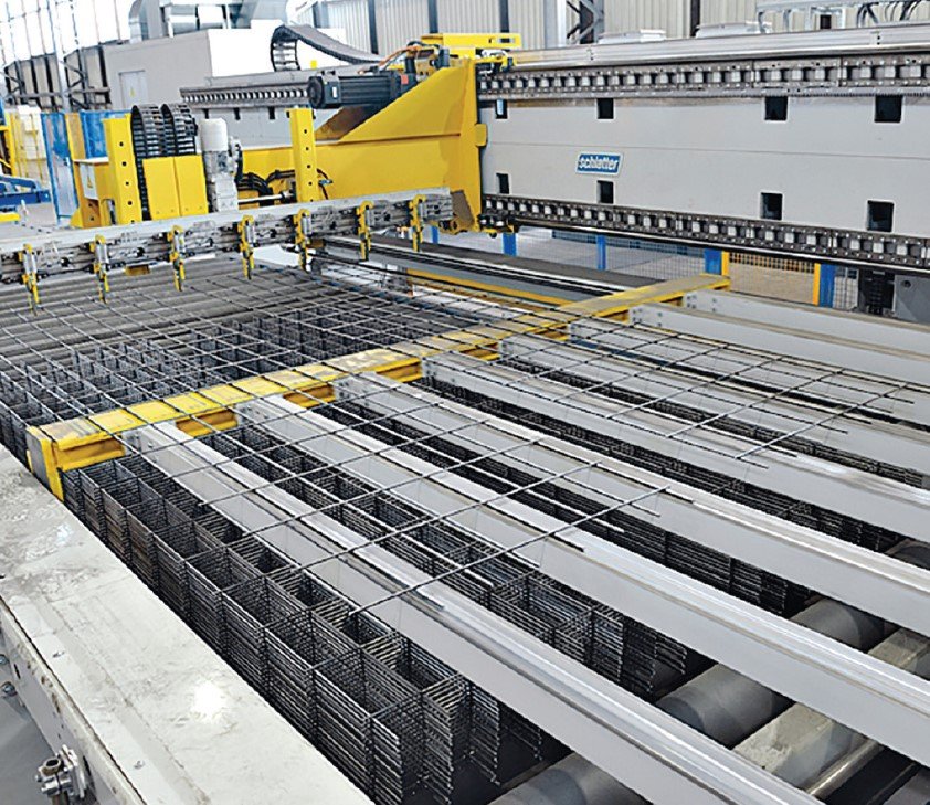 Representative CRI story image showing welded-wire reinforcement manufacturing equipment