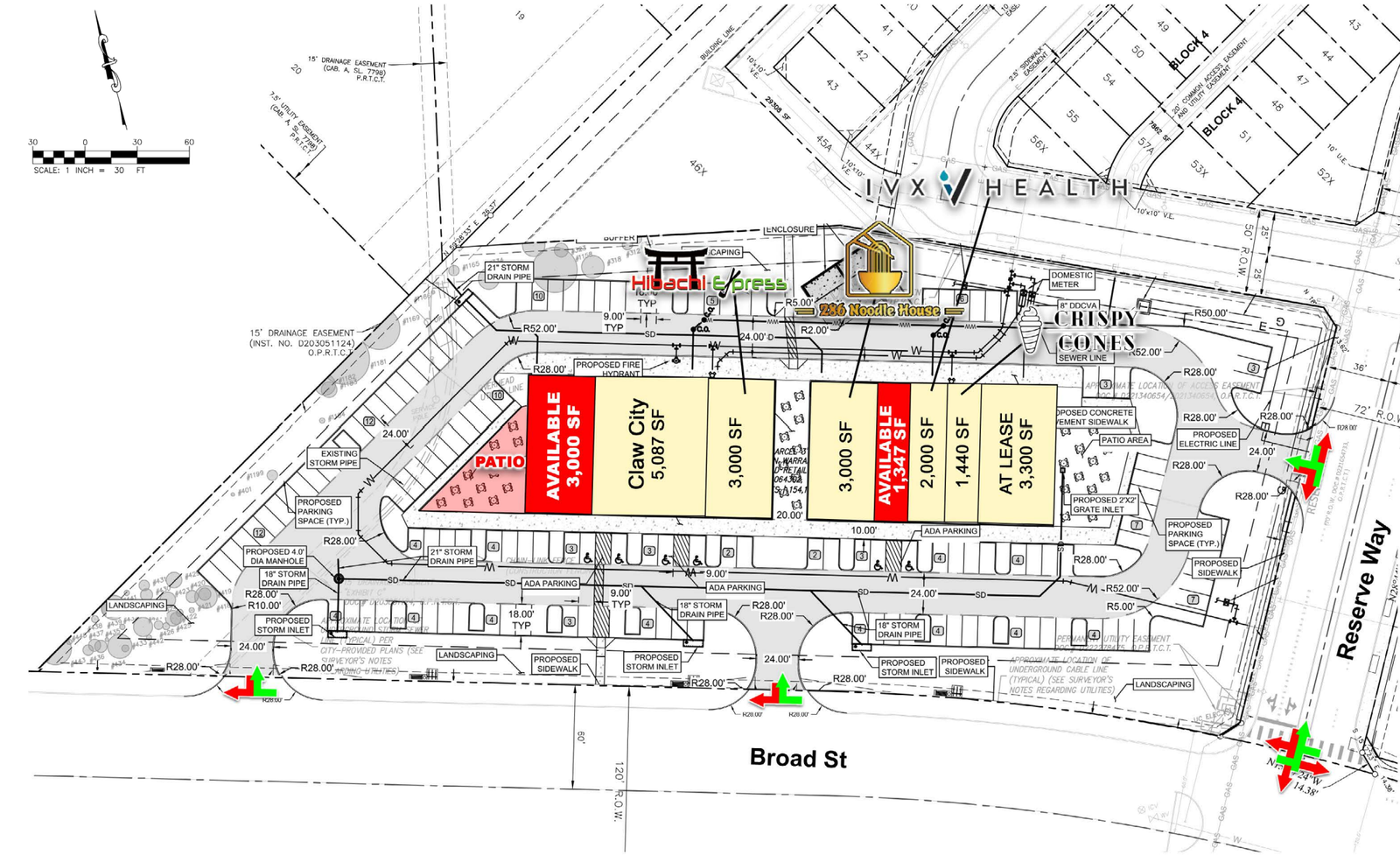 Shops at Stillwater II - 286 Noodle House Shops at Stillwater II leasing plan showing 286 Noodle House in Mansfield