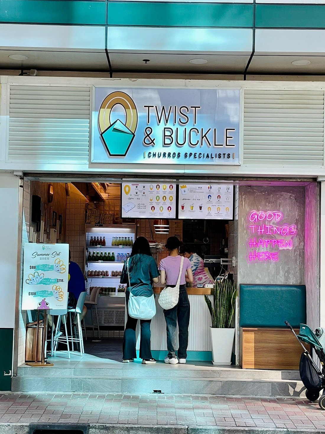 Twist & Buckle Hong Kong Storefront Twist & Buckle churro shop storefront in Hong Kong
